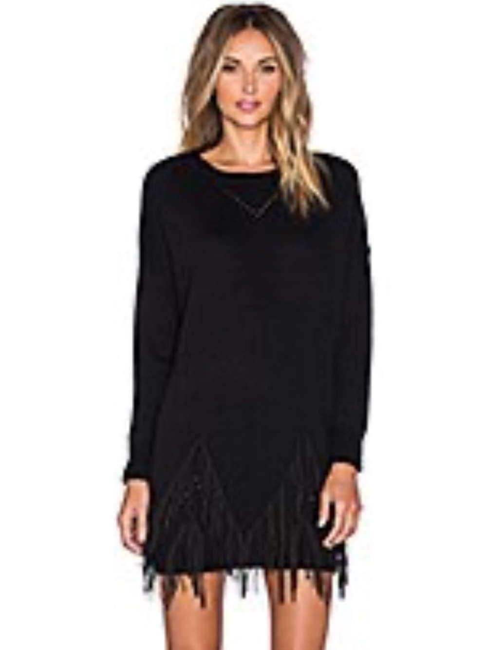 Fringe Sweater Dress